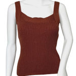 Gap Shirt Womens XS Brown Knit Tank Sleeveless Sweater Shell Neutral Minimalist Photo 0