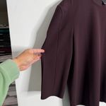 Ann Taylor  Maroon Blouse Top Size XL Stretch Workwear Career Wear Comfort Photo 3