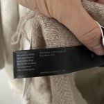 Eileen Fisher  One Size Color Block Wool Blend Fringe Barly Poncho Wrap Cape NWT Photo 6