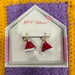 Betsey Johnson NIB Santa Hat Earrings Photo 2