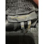 Donna Karan Black Wide Leg Cropped Pants Lace Trim Elastic Waist XXS Photo 5