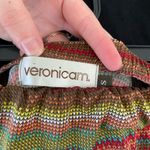 Veronica M NWOT  women's brown multicolor‎ maxi strapless stretchy dress small Photo 4