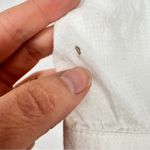 prAna  White Pleated Short Sleeve Blouse Womens XS Beachy Casual Cotton Peasant Photo 3