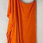 Show Me Your Mumu  Trish Vibrant Orange Chiffon  One Shoulder‎ Dress Size L Photo 0