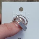 Belk NWT Silver Tone Ring Set Photo 3