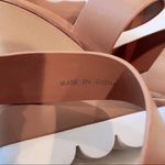 See By Chloe  37 Brown Leather Ankle Strap Wedges Photo 9