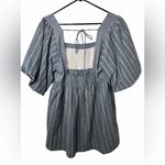 Free People  Gigi Puff Sleeve Tunic Top Striped Boho Peasant NWOT Photo 1