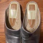 DV by Dolce Vit Tyle Metallic Silver Leather Summer Espadrille Mule Slide Flats 6.5 Photo 3