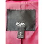 Mossimo Womens Pink Polyester Notch Collar Long Sleeve Belted Coat Jacket Small Photo 9