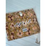 Aerie NWT  High Low Halter Maxi Sundress Mustard Yellow Batik Linen Size M Photo 4