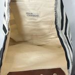 Julia Canright Canvas Paint Brush Strokes Tote Handbag Black and White Photo 2