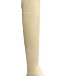 Schutz NEW  Guily Up Over the Knee Boot Color EGGSHELL Square toe Size 6 Photo 0