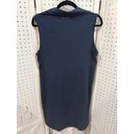 Eddie Bauer  Womens Navy Sleeveless Sport Collared Shirt Dress with Belt Size M Photo 6