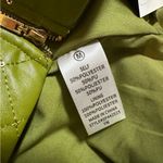 The Sang The Quilted Set Olive Sequin Bustier And High Waisted Wide Leg Pants Set Medium Photo 12