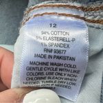 a.n.a  Womens High-Rise Straight Button Fly Stretch Denim Jeans Frayed Hem Sz 12 Photo 7