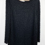 Papell Boutique Adrianna  Evening Black Beaded Blouse Silk Women's Size Small S Photo 0