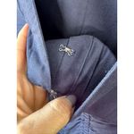 Old Navy Blue Long Sleeve V-Neck Cinch Waist Top Shirt Medium Petite Photo 4