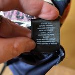 Three Pink Hearts  Navy Blue Floral Romper Short Sleeve Open Back Zip Size XS Photo 13