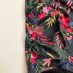 Shade & Shore  Swimsuit One Piece Floral High Neck Full Coverage Black Pink Red Photo 2