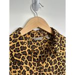 Motto‎ Button Front Womens Animal Print Shirt Long Sleeve Size 8 Brown Size M Photo 1