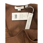 Vince  Cotton Brown Sweetheart Neck Midi Ribbed Tank Dress Size Large NWT $245 Photo 5
