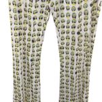 Meshki Nora Mesh Straight Leg Pant Sheer Alien Print Cream Green Size XL Photo 5