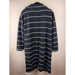 Marine layer Striped Knit Cardigan Coatigan Womens XS Black White Long Sleeve Photo 3