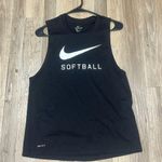Nike Women's Swoosh Softball Muscle Tank Top size small black Photo 4