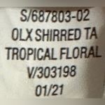 Old Navy  Triangle Banded Tropical Floral Bikini Top Women's Sz Small Photo 10