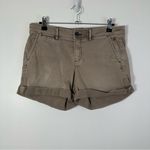 Pilcro and the Letterpress Anthropologie Pilcro Hyphen Dark Khaki Chino Shorts Size 6/28 Photo 1