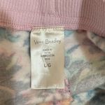 Vera Bradley Women’s floral print pink French terry shorts pockets drawstring Lg Photo 3