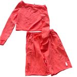 Free People NWOT FP Movement X Hot Shot Easy Set~ Neon Coral 2PCS Set Photo 5