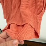 Free People  Picnic Romper Ribbed Knit Collared Linen Cotton Salmon Playsuit xs Photo 6