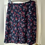 Brooks Brothers  A-Line Skirt - Black and Red Floral Photo 1