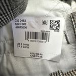 American Eagle  Wide Leg Trousers Womens 8 Long Gray Plaid Pants Stretch New Photo 6