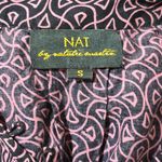 Anthropologie NAT Natalie Martin Duchess Geometric Peasant Dress Size Small Black Photo 5