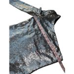 Highline Collective One Shoulder Silver Sequined One shoulder Cocktail Dress Photo 6