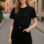 Athleta Skirt Womens Size 12 Black Corduroy Mini Pockets Minimal Academic Casual Photo 0