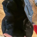 Victoria's Secret  Glittery Black Drawstring Backpack Photo 4