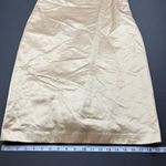 Max Mara Gold Sheath Dress SZ 10 Cotton Silk Blend Sleeveless Scoop Neck Photo 7