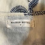 Maison Hotel Delphine Paisley Long Puff Sleeve Cotton Mini Dress Size Medium Photo 6