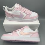 Nike Court Borough Low 2 SE (GS) Big Kids' Shoes Color White/Pink Foam Photo 10
