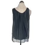 Pinto Ranch Silk Tank Top Womens Black Western Made in Italy Ajah Size Medium Photo 2