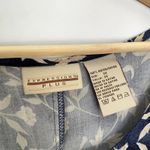 Vintage Expressions Plus blue white summer sundress women's size 3XL rayon Photo 2