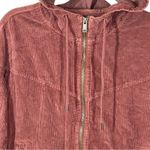 American Eagle  Corduroy Cropped Bomber Jacket Brown/Rust Size Medium Photo 3
