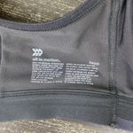 All In Motion  Gray & Black Camouflage Front Zip Racerback Wire Free Sport Bra Photo 6