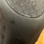 Kelly & Katie  black faux suede chunk heel ankle boot size 7W. Photo 6