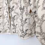 Coldwater Creek Womens Blazer Size M Cream Botanical Embroidered Cottage Fairy Photo 3