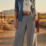 Free People  East Side Trousers Pants - black/white Sz S New no tags Photo 0