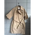 Club Monaco NWT Womens Khaki Reissue Trench Coat As Seen On Meghan Markle sz XL Photo 2